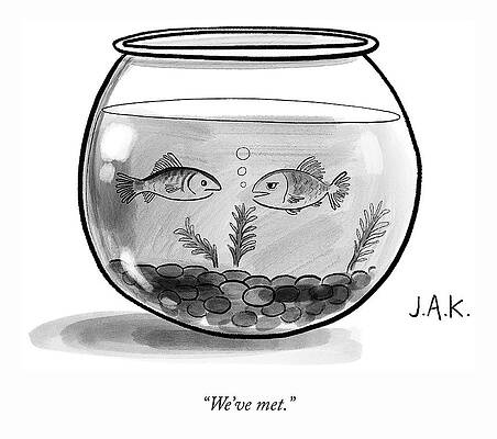 Two Fish in a Bowl Wall Art