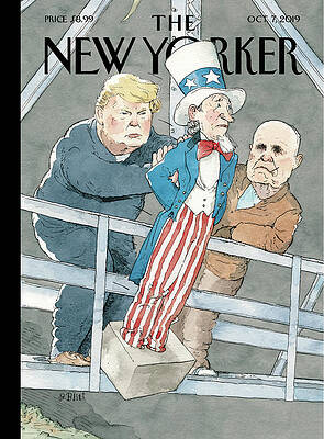 Trump and Uncle Sam on Bridge Wall Art