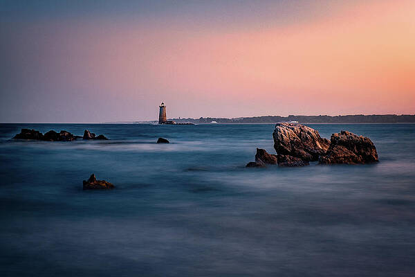 Maine Wall Art featuring the photograph Whaleback In The Evening by Jeff Sinon