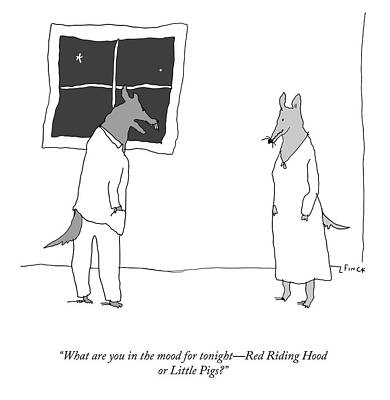 Hood Drawing - What Are You In The Mood For? by Liana Finck