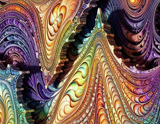 Intricate Wall Art featuring the digital art What Emergence Would Look Like by Eris And AI