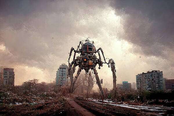 Abstract Digital Art - When Machines Rule The World 2 by Ron Weathers