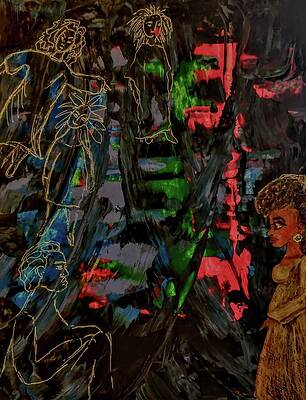 Nature Painting - When The Ancestors Visit by Stacey Torres