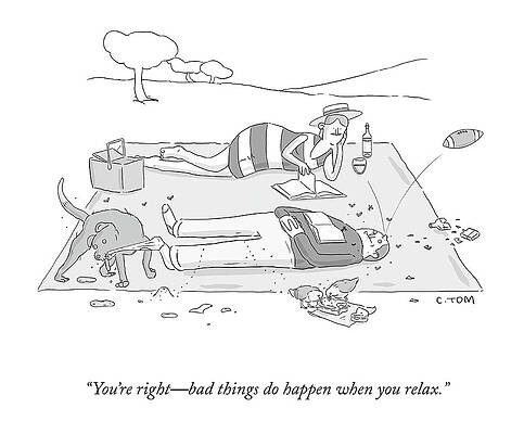 Relax Drawing - When You Relax by Colin Tom