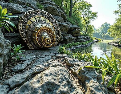 Mystical Portal by the Riverside Wall Art