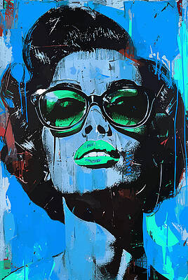 Wall Art featuring the photograph Where Did The Money Go Blue by Printed View