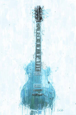 Music Digital Art - While My Guitar Gently Weeps by Nikki Marie Smith