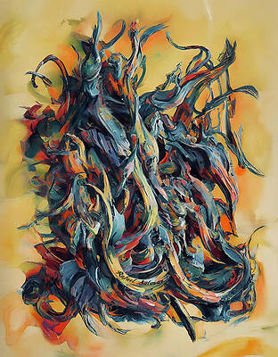 Wall Art featuring the ai art Whispers Of Chaos by Rafael Salazar