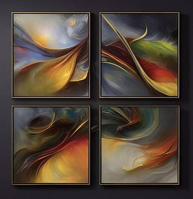 Wall Art featuring the digital art Whispers Of Radiance by Rafael Salazar