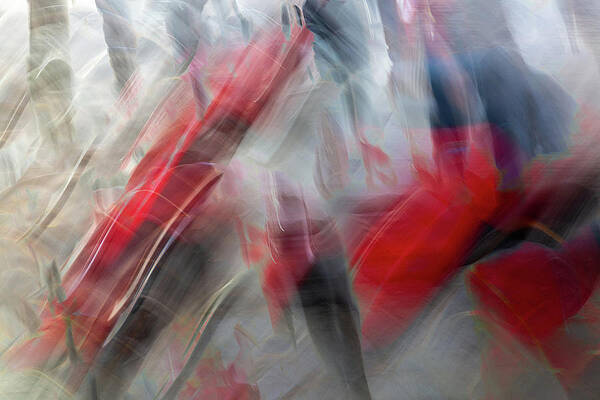 Wall Art featuring the photograph Whispers Of Speed An Abstract Vespa by Linda Ryma