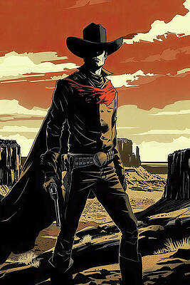 Historical Painting - Whispers Of The West, The Stranger's Arrival, 03 by AM FineArtPrints