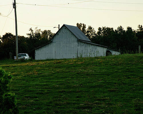 Wall Art featuring the photograph White NC Barn by Flees Photos