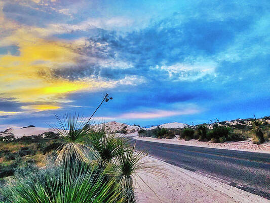 Mexico Wall Art featuring the photograph White Sands National Park At Dusk by Tatiana Travelways