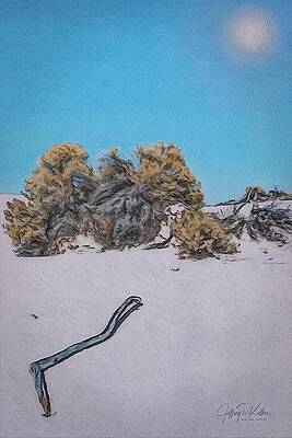 Desert Landscape with Dry Brush Wall Art