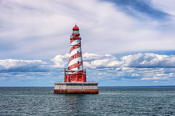 Summer Photograph - White Shoal Lighthouse by Michael Collins