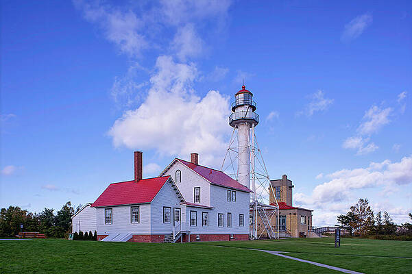 Historic Lighthouse and House Photograph