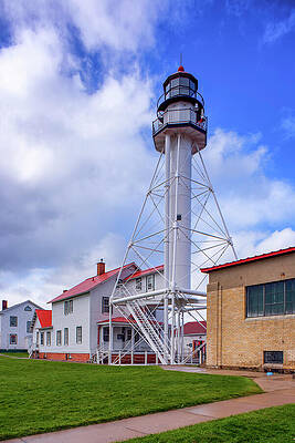 Fall Wall Art featuring the photograph Whitefish Point Lighthouse by Michael Collins