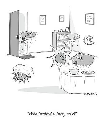 Symbol Drawing - Who Invited Wintry Mix? by Meredith Southard