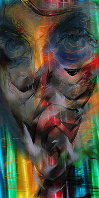 Modern Wall Art featuring the painting Who's The Hero Behind The Mask? by Rafael Salazar