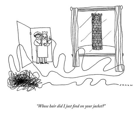 Fairy Tale Drawing - Whose Hair Did I Just Find? by Justin Sheen