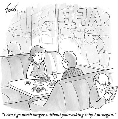 Vegan Drawing - Why I'm Vegan by Tom Toro