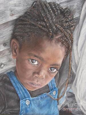 Portrait Wall Art featuring the painting Why by Roshanne Minnis-Eyma