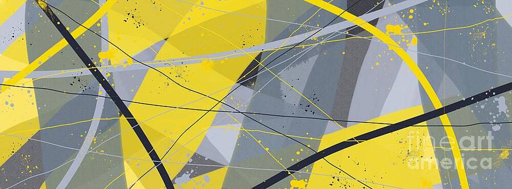 Painting - Wide Abstract Panel by Stefano Senise