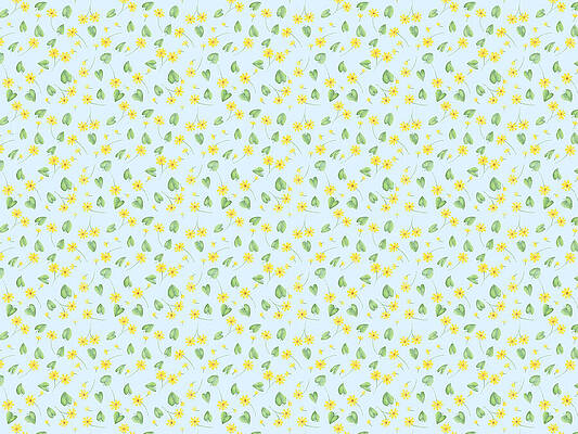 Iris Wall Art featuring the digital art Wild Buttercups Pattern by Snow Iris Studio