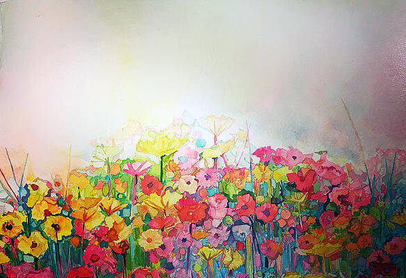 Painting - Wild Flowers by Grant Nixon