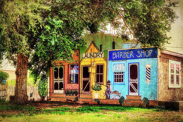 Tree Wall Art featuring the mixed media Wild West Buildings Fort Sumner, New Mexico by Tatiana Travelways