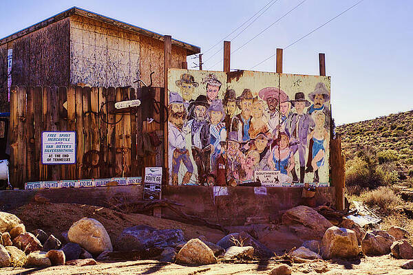 Arizona Photograph - Wild West Mural Art, Chloride, Arizona by Tatiana Travelways