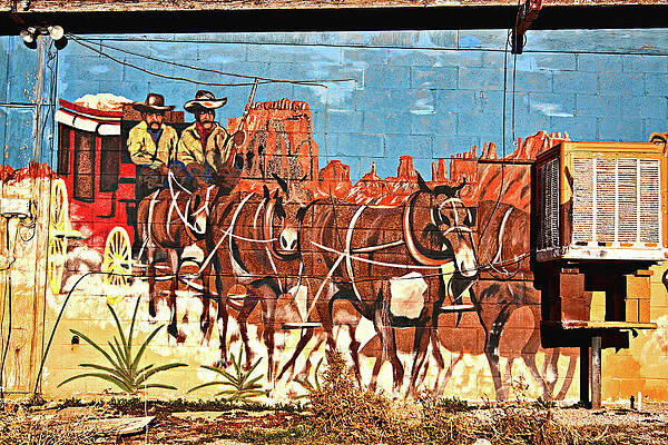 Wall Art featuring the photograph Wild West Mural by Tatiana Travelways