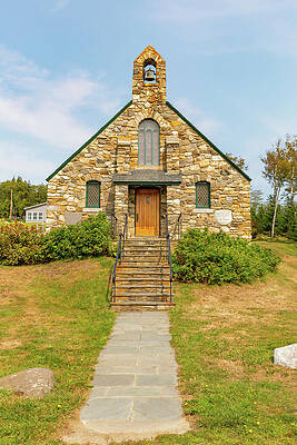 Maine Wall Art featuring the photograph Wilson Memorial Chapel by Donna Twiford