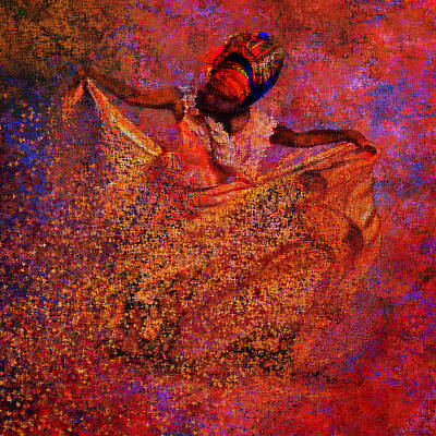 Mixed Media - Wind Dancer by Canessa Thomas