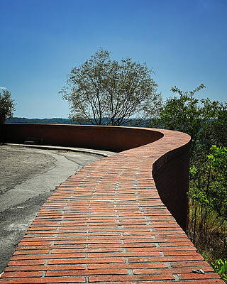 Italy Wall Art featuring the photograph Winding Wall by Steven Nelson