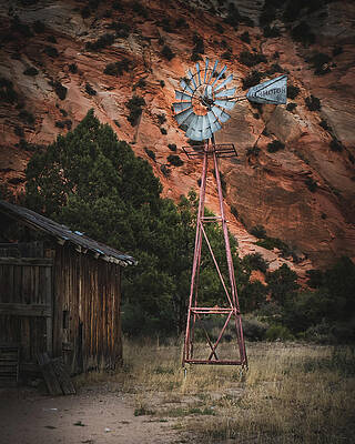 Photograph - Windmill Light by Matt Halvorson