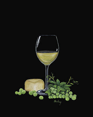 Painting - Wine And Cheese Please by Shirley Dutchkowski