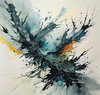 Wall Art featuring the digital art Wings Of The Unseen by Rafael Salazar