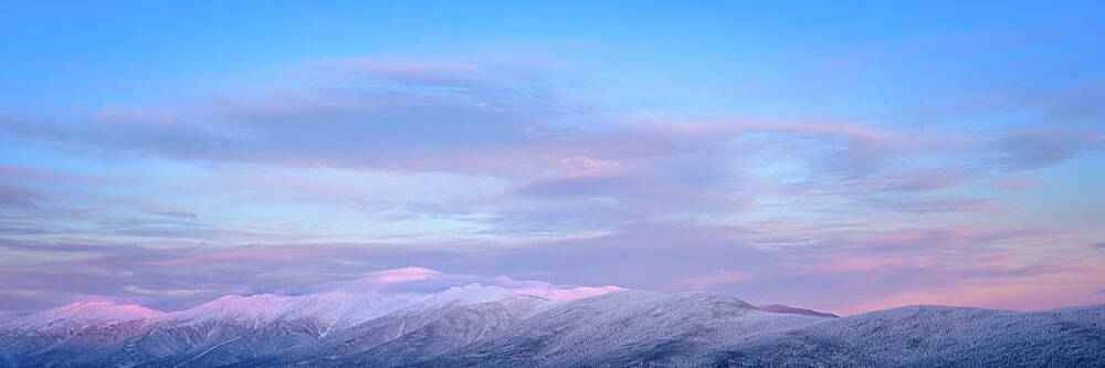Wall Art featuring the photograph Winter Alpenglow, Presidential Range, NH. by Jeff Sinon