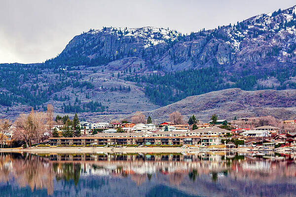 Winter Wall Art featuring the photograph Winter End In Osoyoos, Canada by Tatiana Travelways