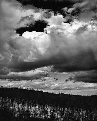 Sky Wall Art featuring the photograph Winter Hill by Rich Kovach