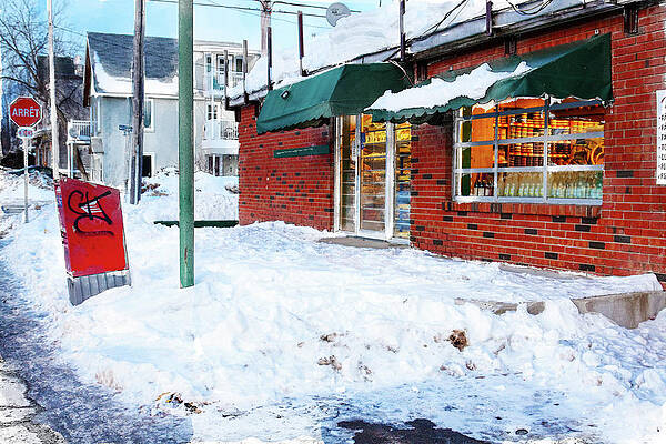 Winter Wall Art featuring the digital art Winter In Gatineau, Quebec by Tatiana Travelways