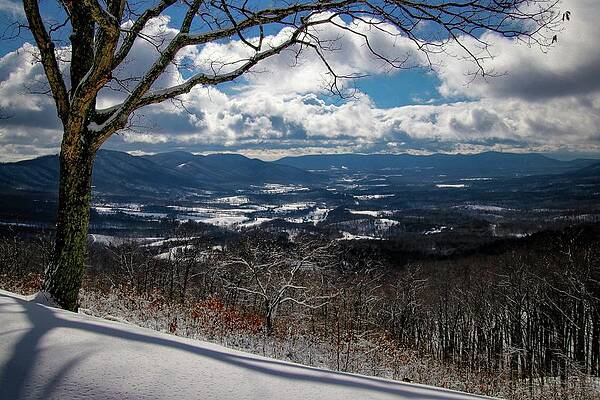 Wall Art featuring the photograph Winter In The Blue Ridge Mountains by Deb Beausoleil