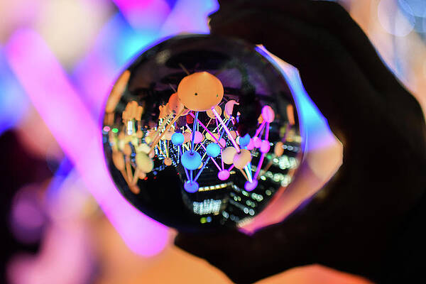 Wall Art featuring the photograph Winter Lights Globe by Andrew Lalchan