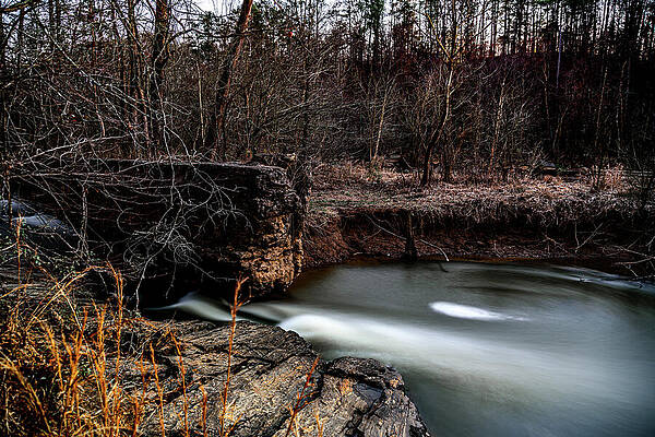 Vibrant Photograph - Winter Scene At The Olde Rope Mill - Woodstock, GA by Anthony Hightower