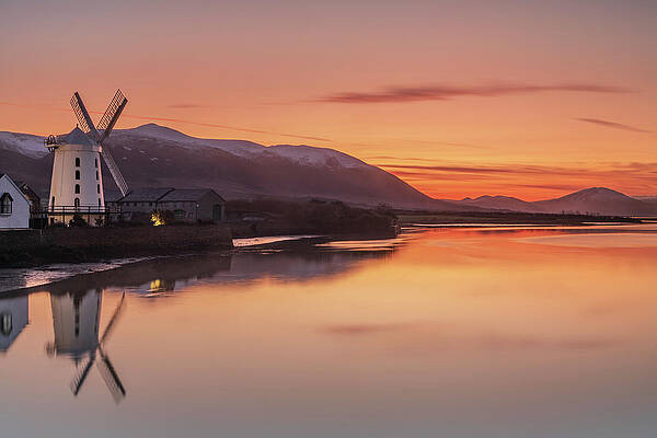 Sunset Photograph - Winter Sunset, Blennerville, Co Kerry by Adrian Hendroff