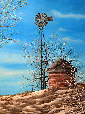 Winter Windmill by Ashley Koebrick Schmidt