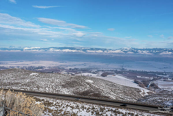 Wall Art featuring the photograph Wintery Kittitas Valley And US 97 by Tom Cochran