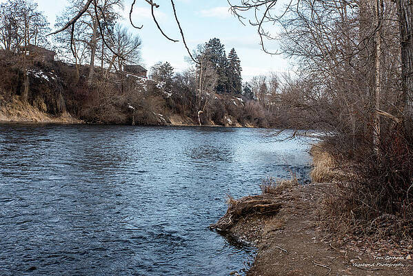 Wall Art featuring the photograph Wintry Yakima River In Ellensburg by Tom Cochran