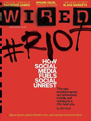 Wall Art featuring the digital art Wired January 2012 Cover by Pilgrim